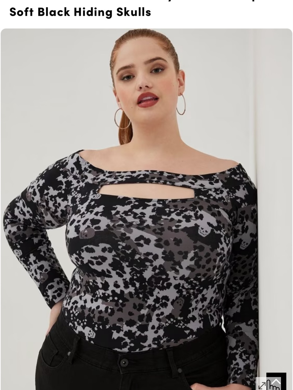 Love Sick Long Sleeve Animal Print Top Gray Size 2 Like New
